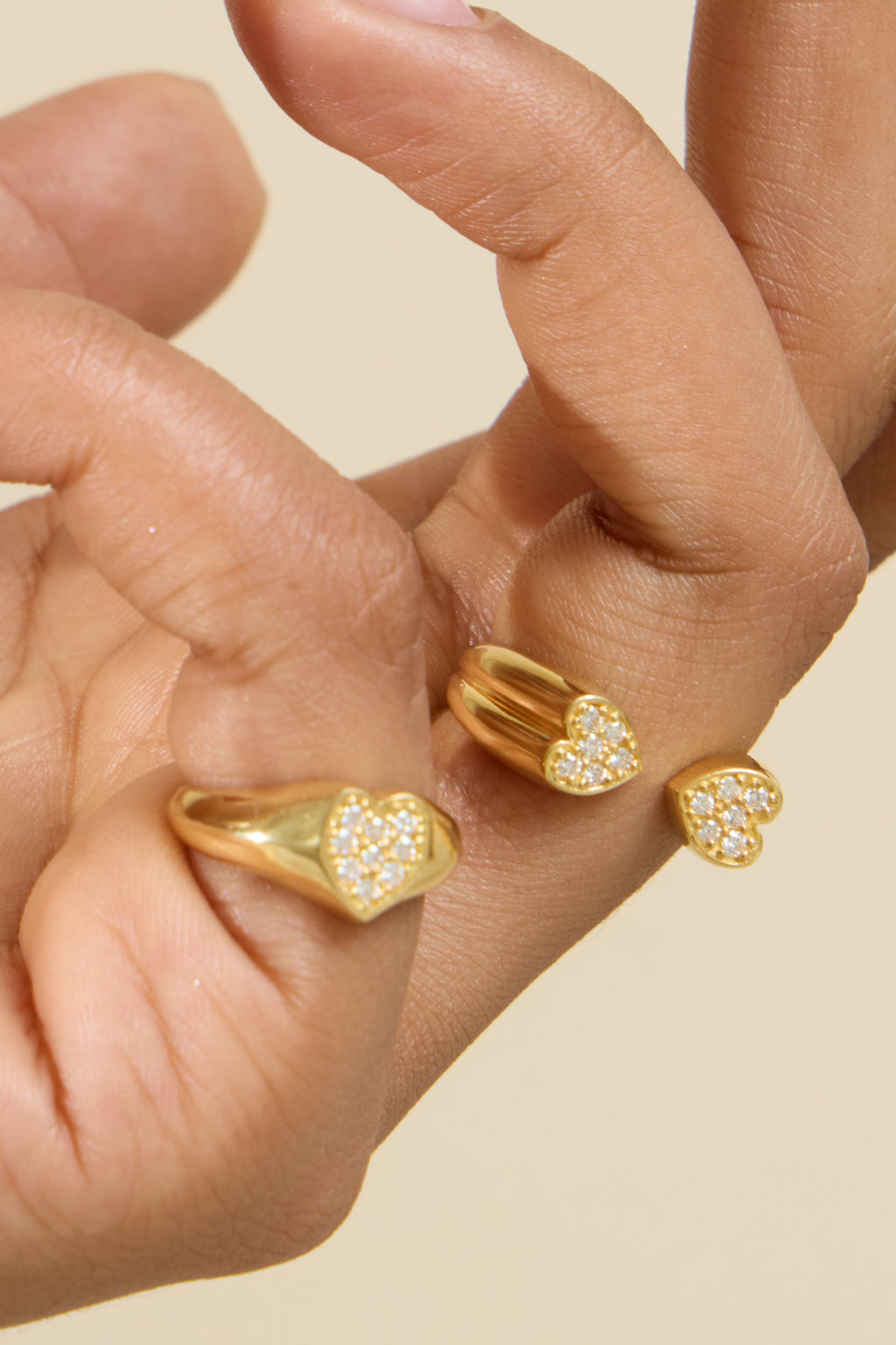 Double heart ring