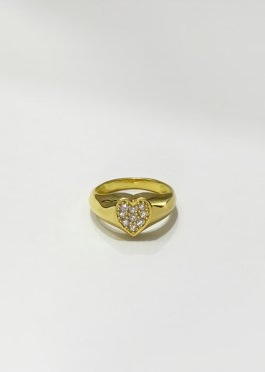 Heart pinky ring