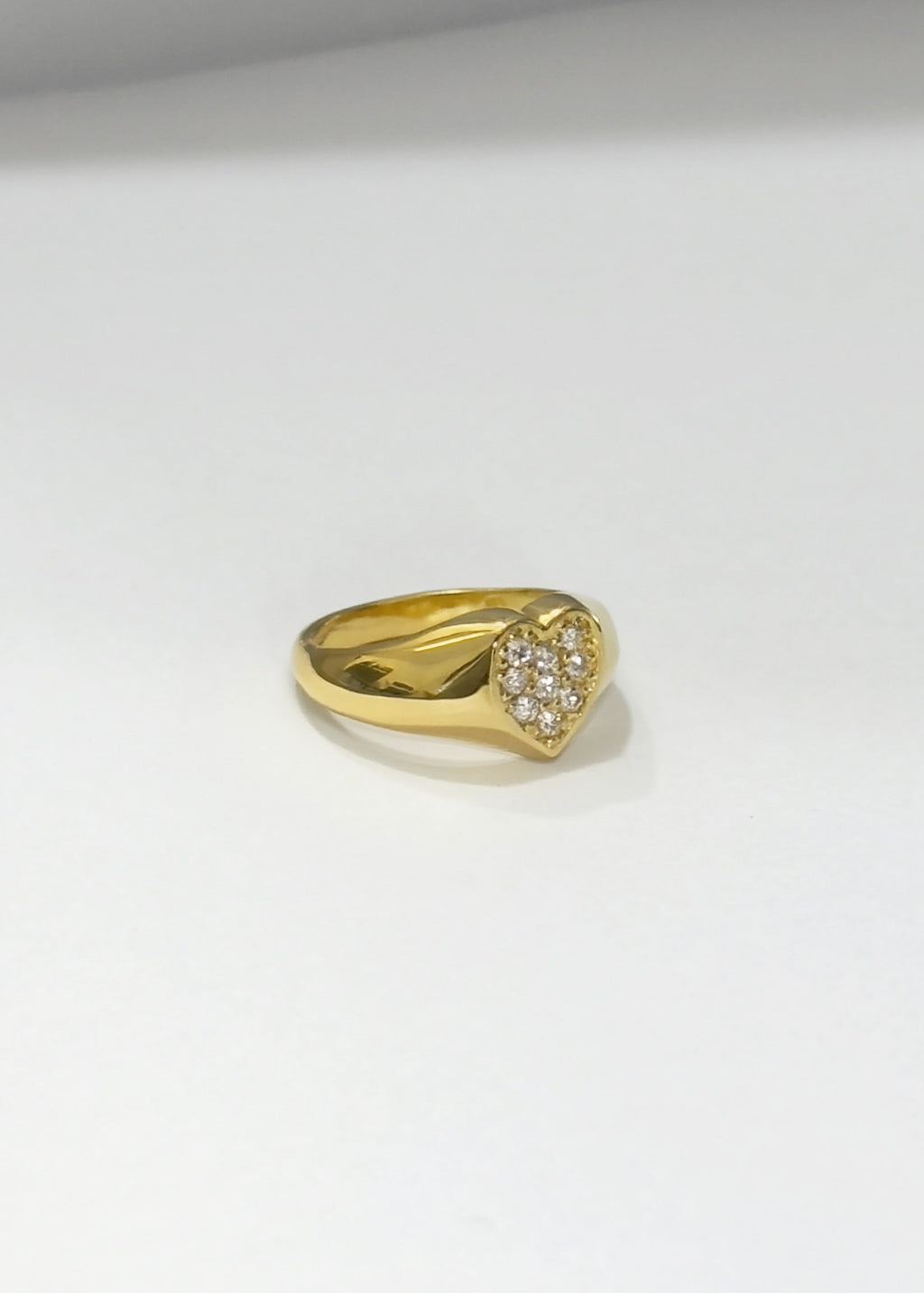 Heart pinky ring
