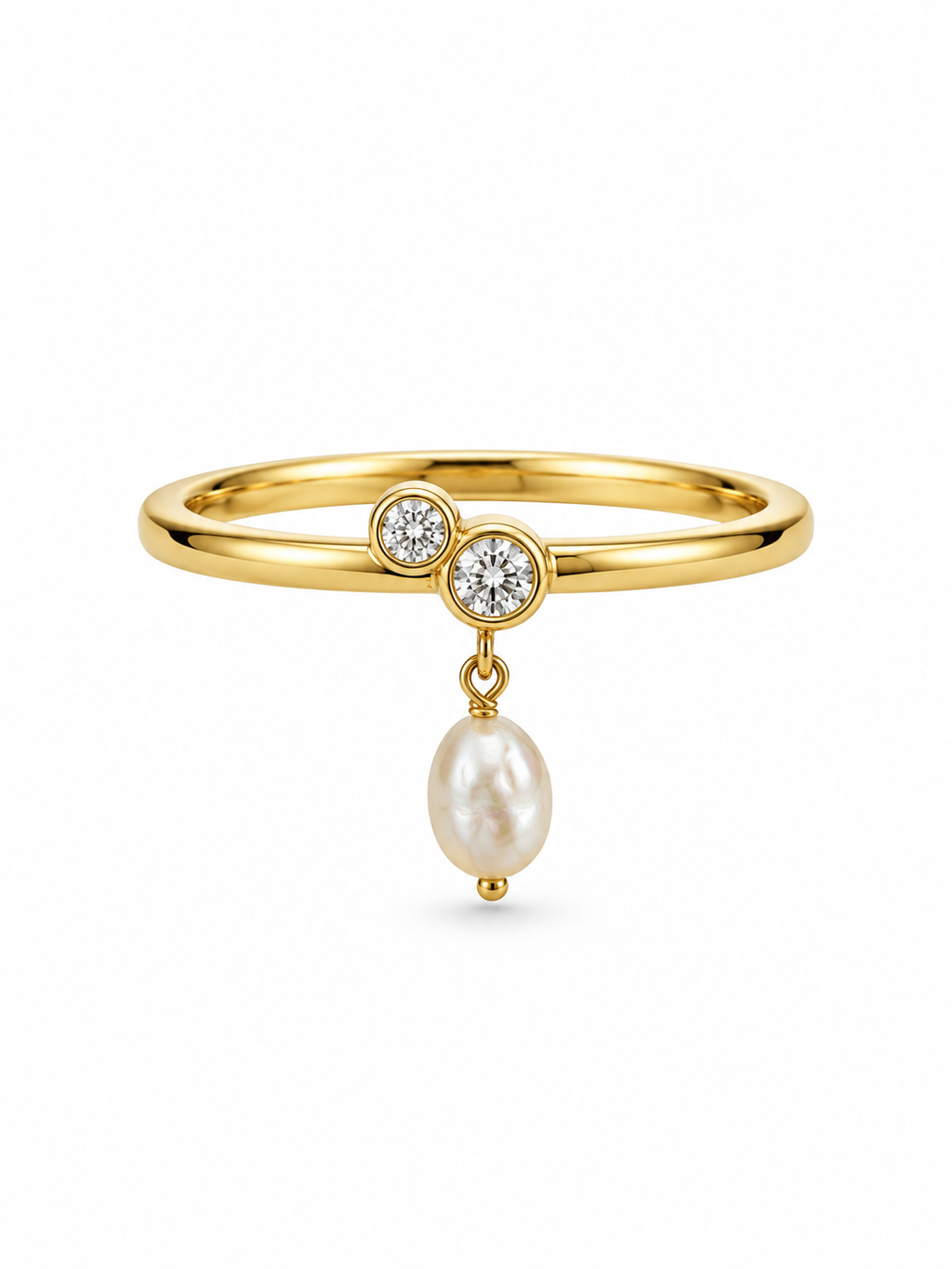 Pearl drop ring