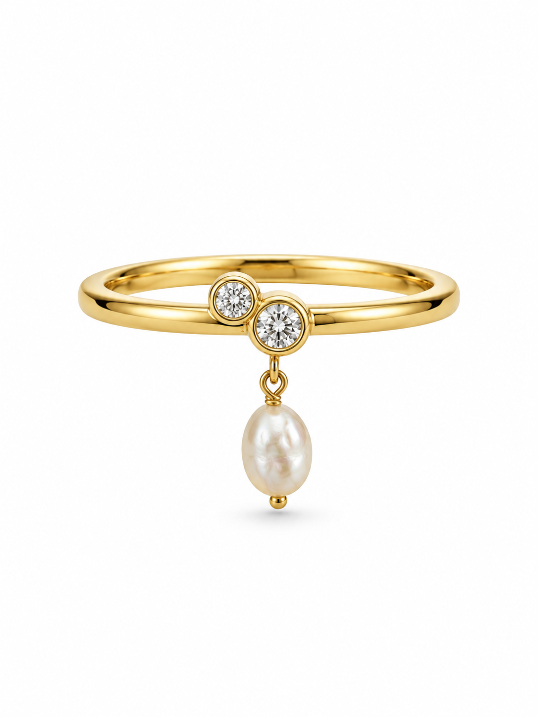 Pearl drop ring