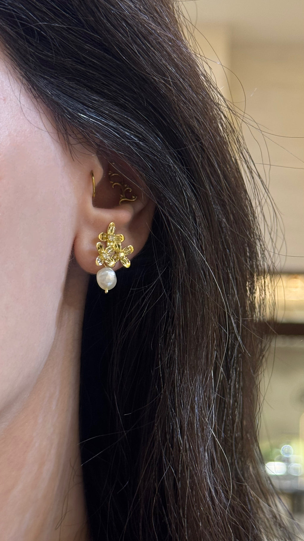 Bahraini Pearl drop earrings