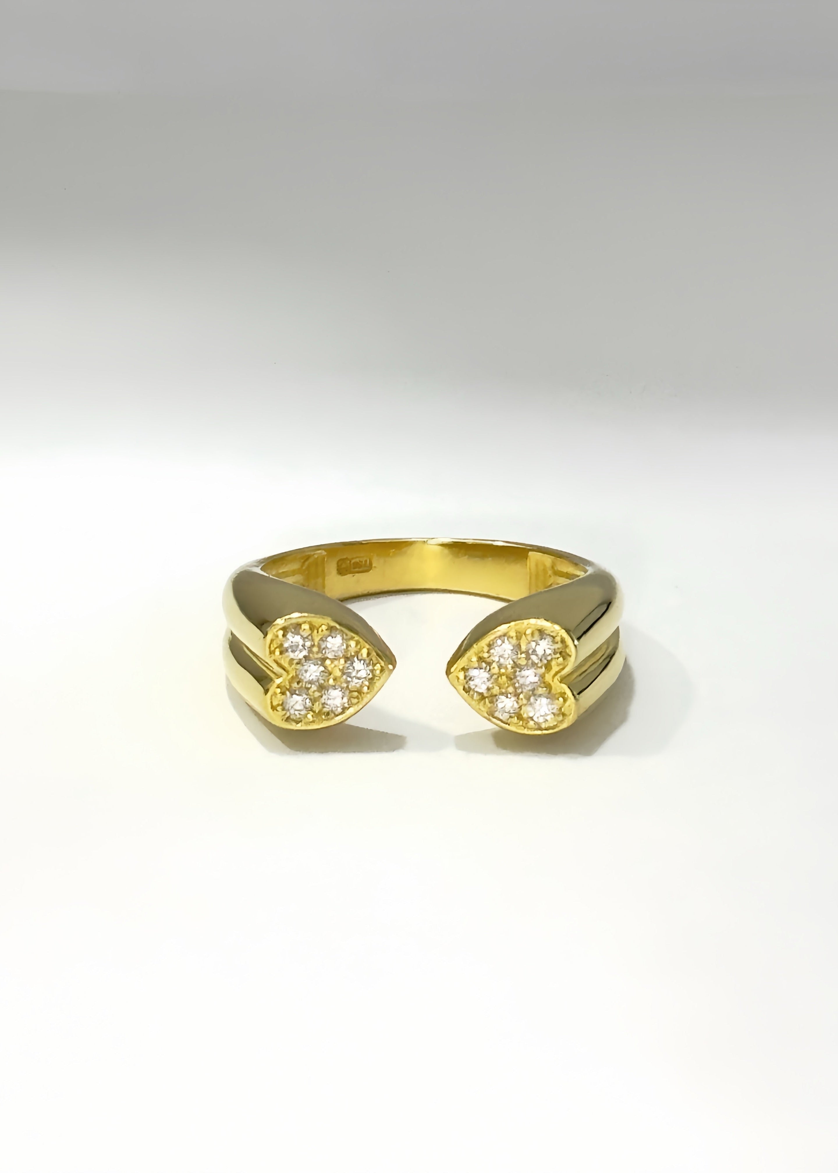 Double heart ring