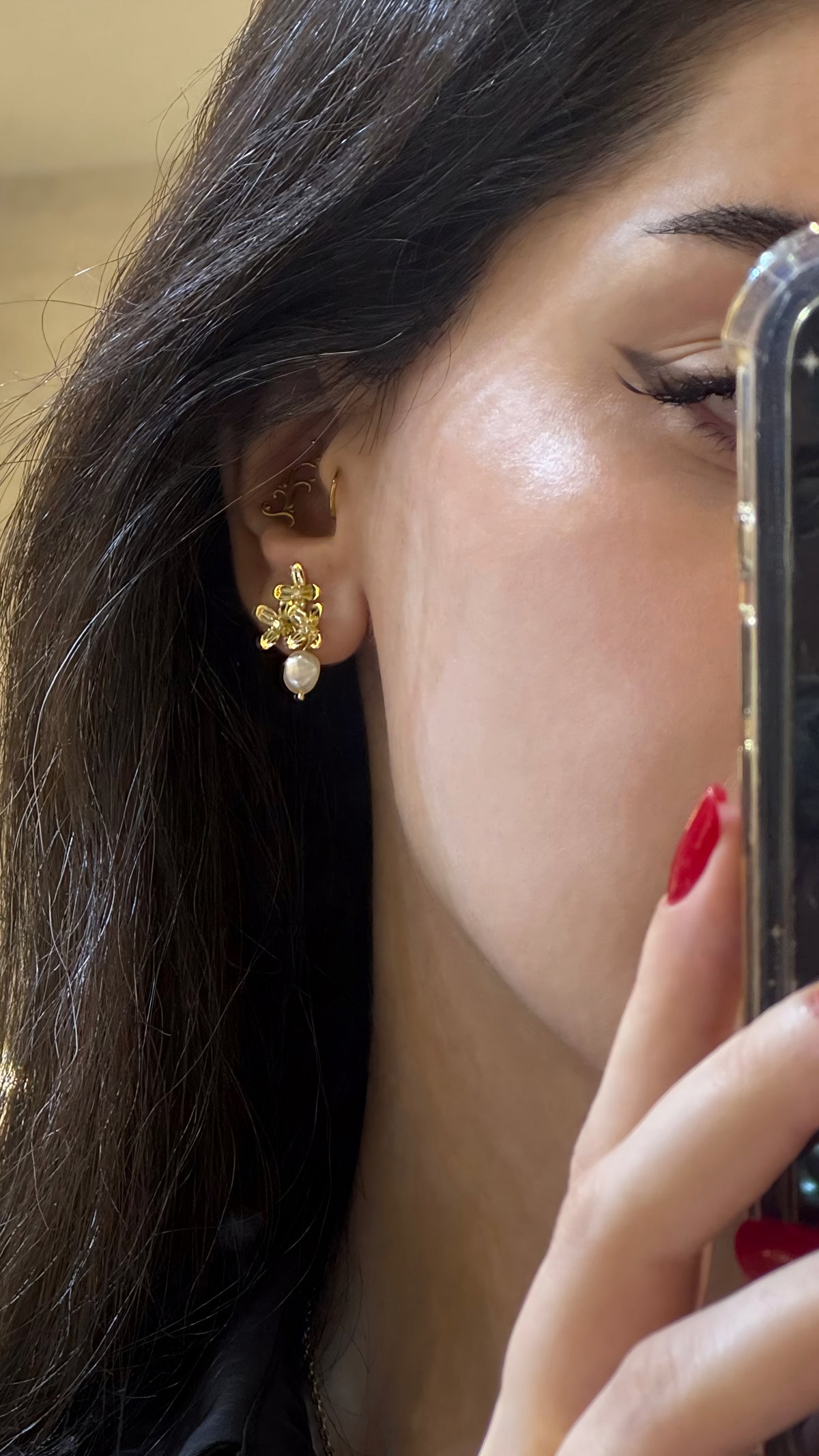 Bahraini Pearl drop earrings