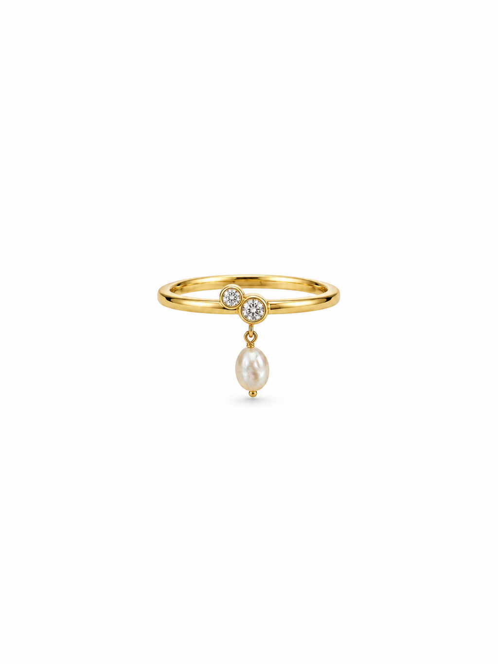 Pearl drop ring