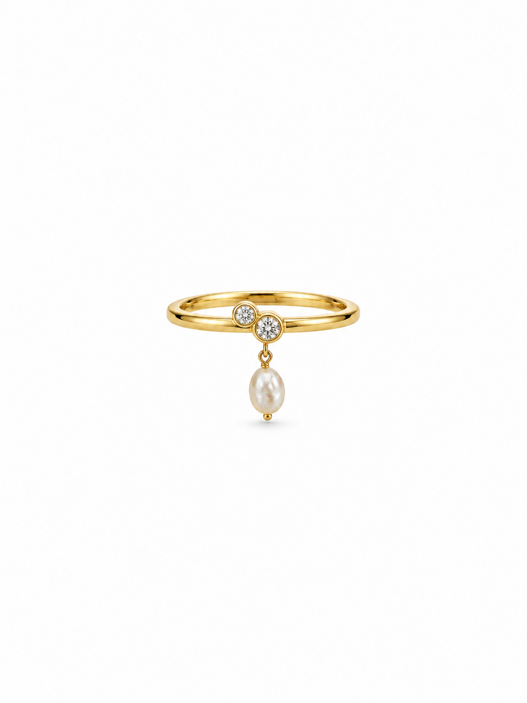 Pearl drop ring