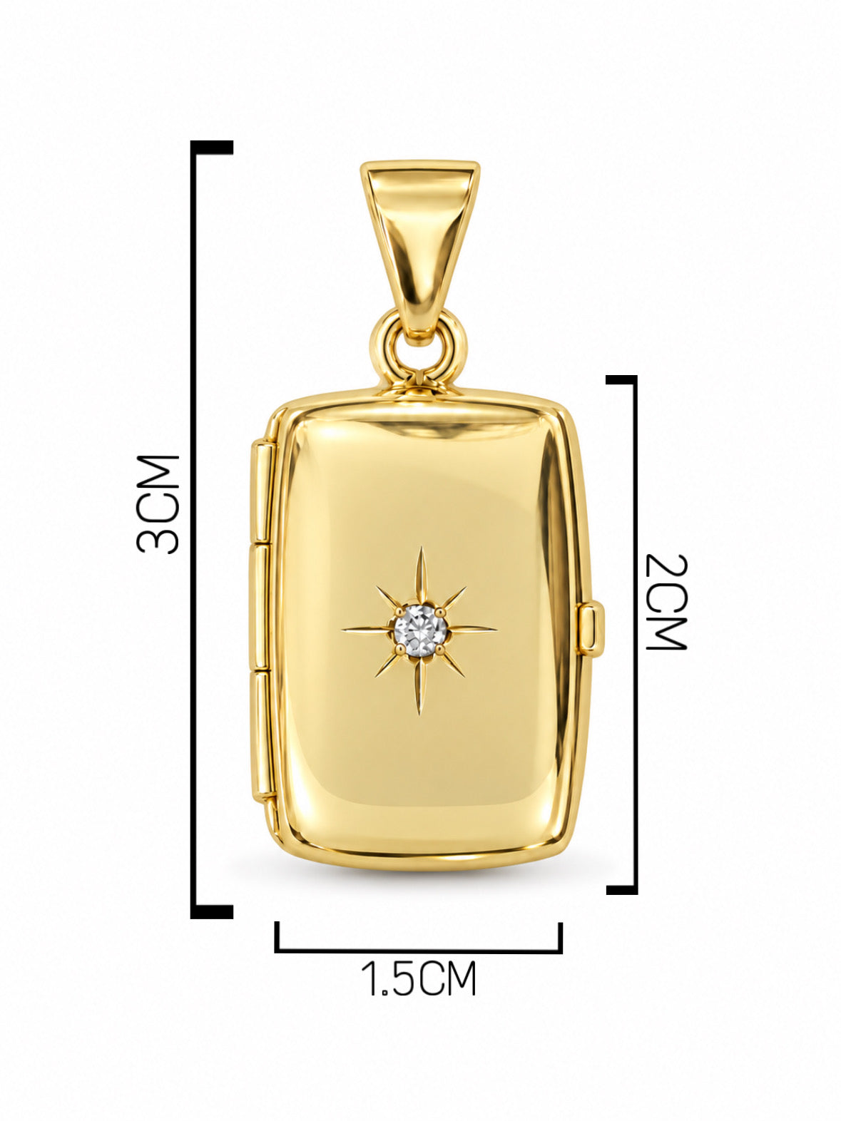Rectangle locket